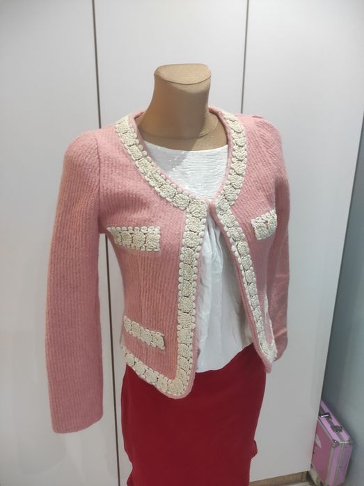 Dzianinowa marynarka damska