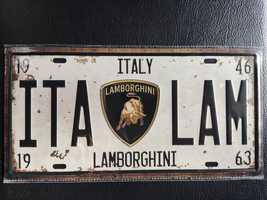 Placa metal Lamborghini, Rolls Royce - Estilo Vintage