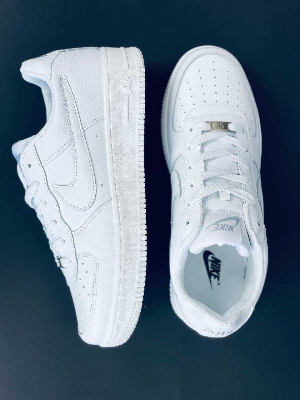 Nike Air Force 1 Мужские кроссовки белые кожаные красовки Найк Форс