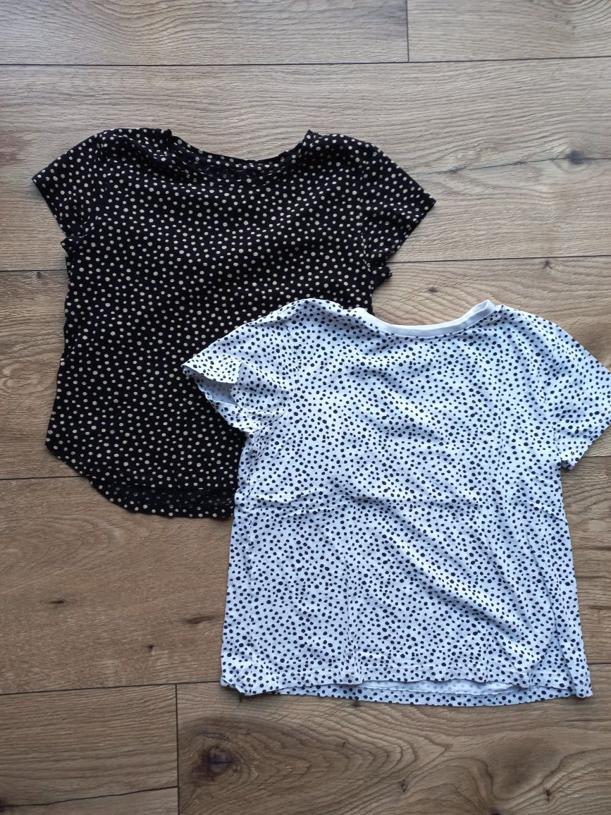 Primark zestaw dwie bawełniane koszulki z krótkim rękawem oversize m