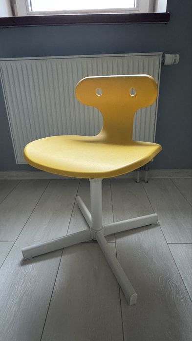 Krzesło biurowe ikea Molte, żółte