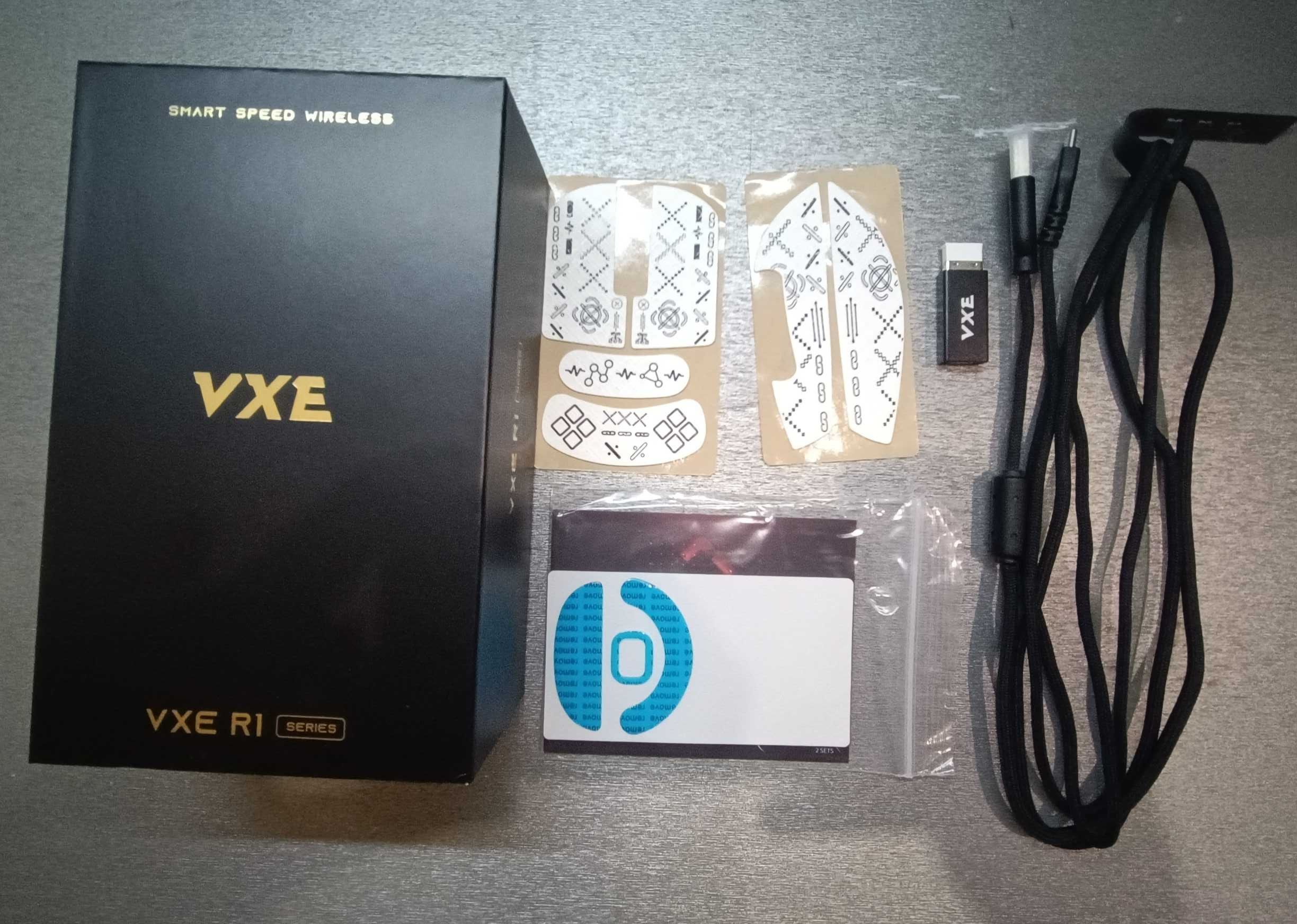 Мышка Vxe R1 pro max + глайды Xraypad Obsidian