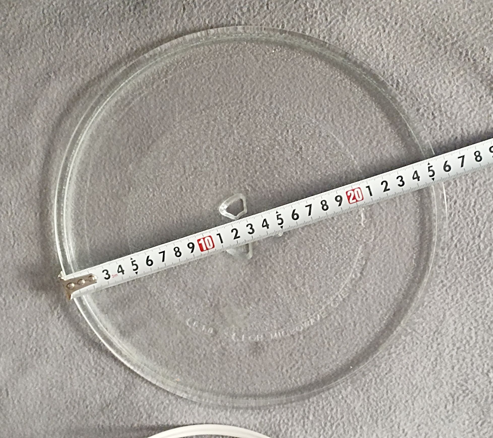 Talerz do mikrofalówki z wózkiem  25,5 cm .
