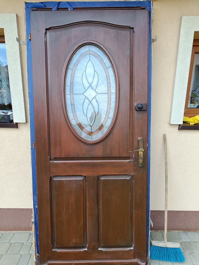 Drzwi dębowe zewnętrzne
