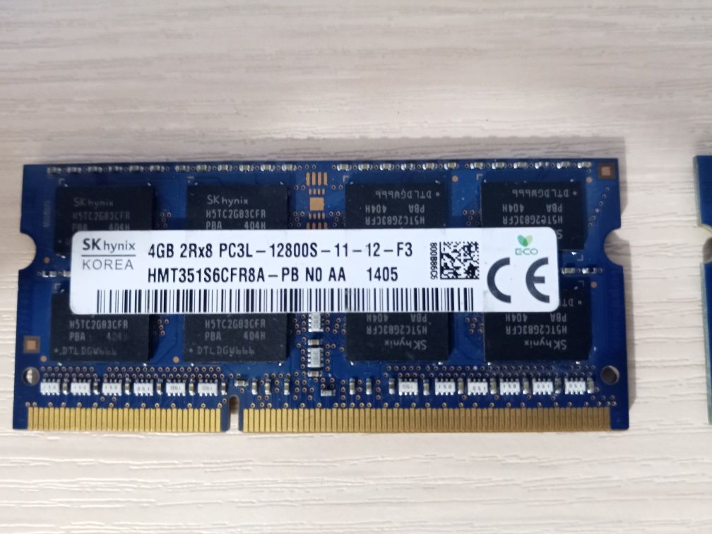 Оперативная память  SK hynix 4 GB SODIMM DDR3L 1600 MHz