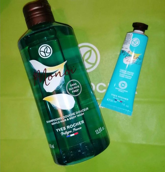 Подарунковий набір Monoi Моной Гель + Крем Ив Роше Yves Rocher ів роше