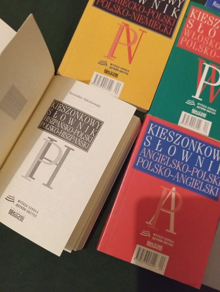 Kieszonkowe słowniki cena za zestaw