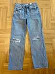Jeansy Cropp 36 z dziurami