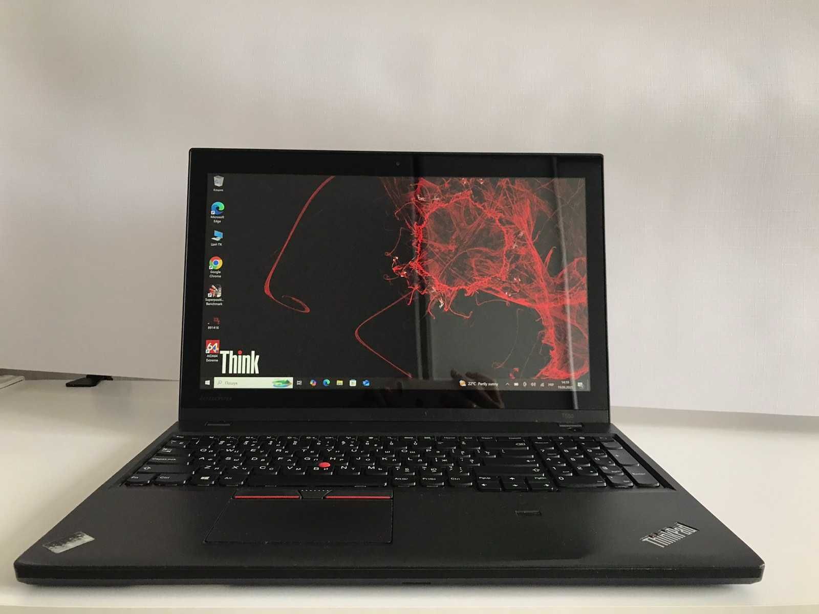 Для офиса Lenovo ThinkPad T550 / i5-5300u / 8Gb / 2880x1620 IPS 3K