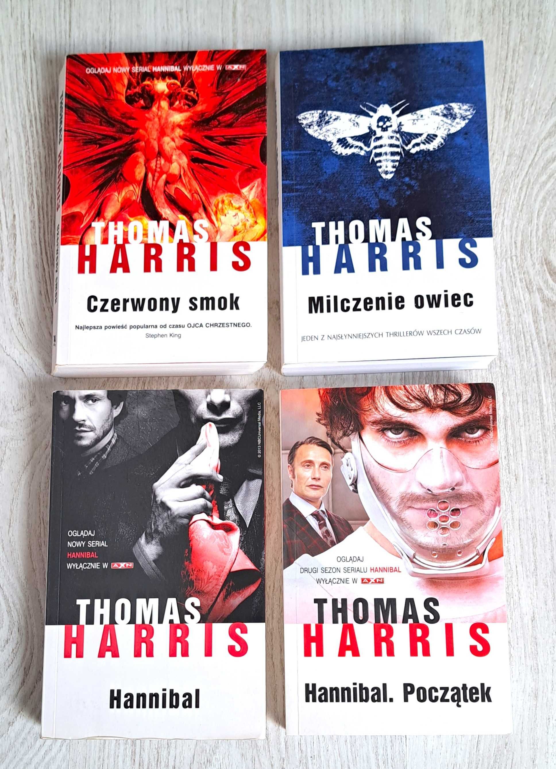 4x Thomas Harris Milczenie owiec + Hannibal Początek + Czerwony smok