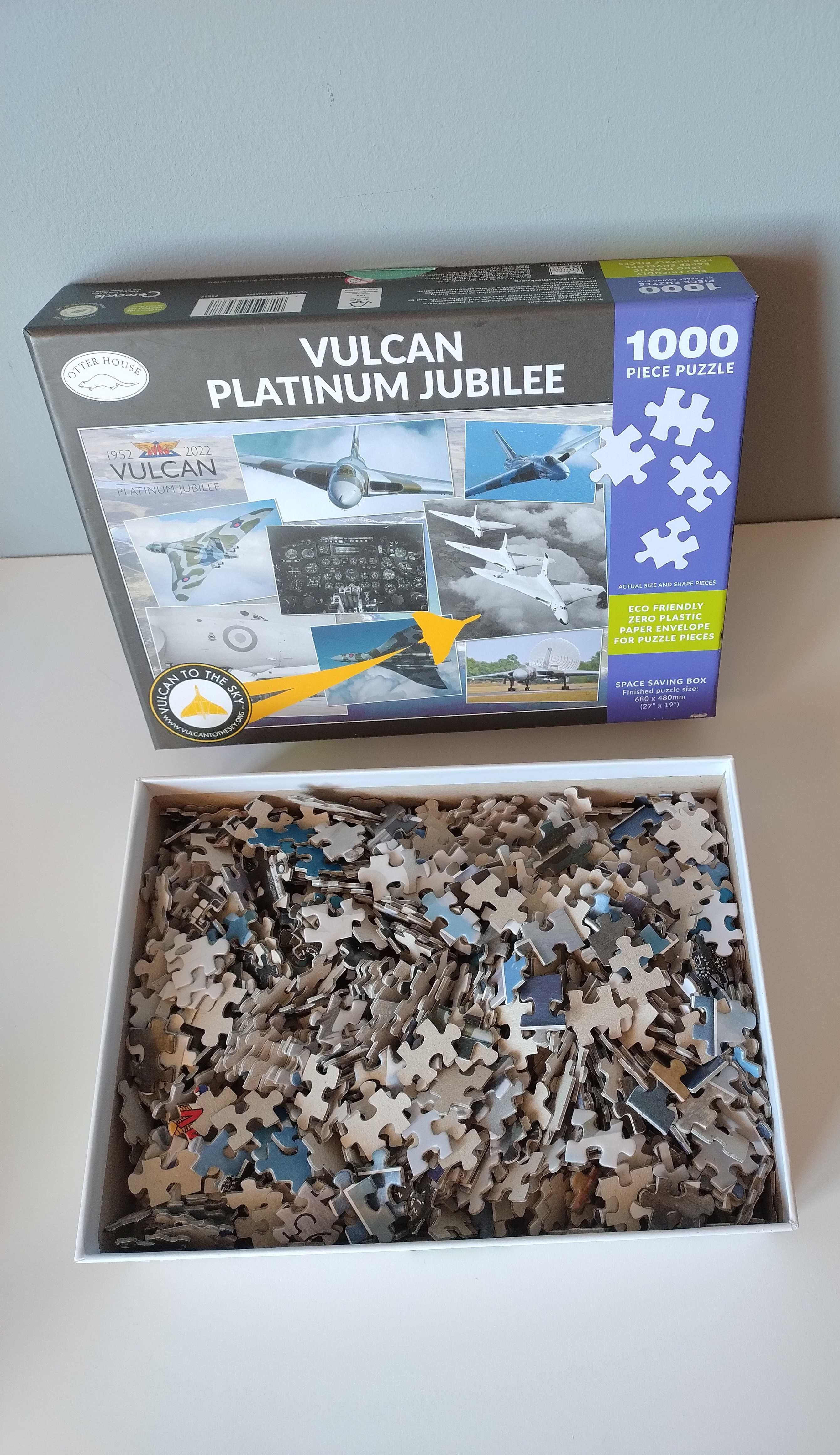 Otter House 1000 Puzzle Vulcan Platinum Jubilee militaria samoloty