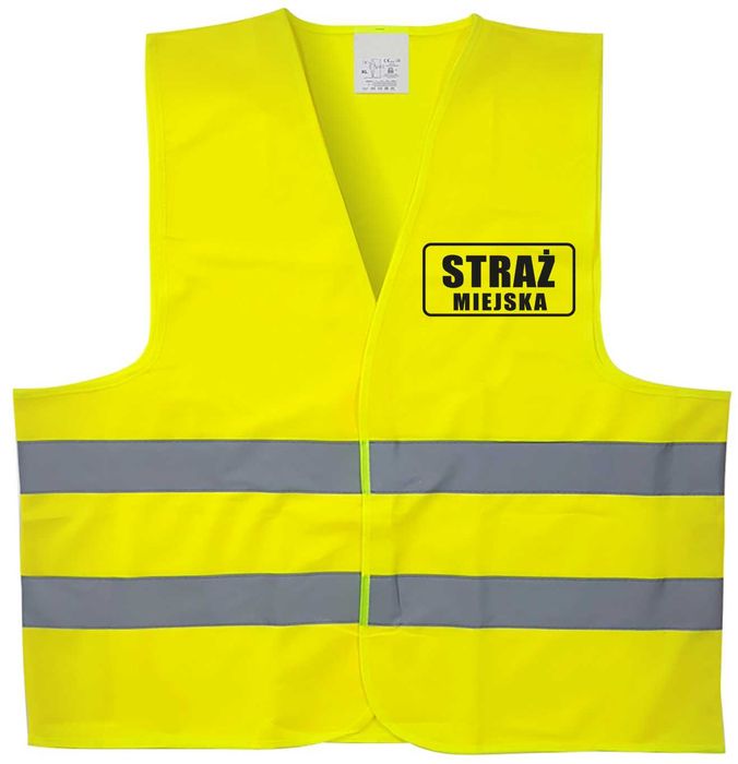kamizelka odblaskowa, kamizelka z nadrukiem straż miejska