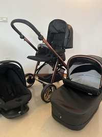 Trio bebecar v-pack rose gold + isofix