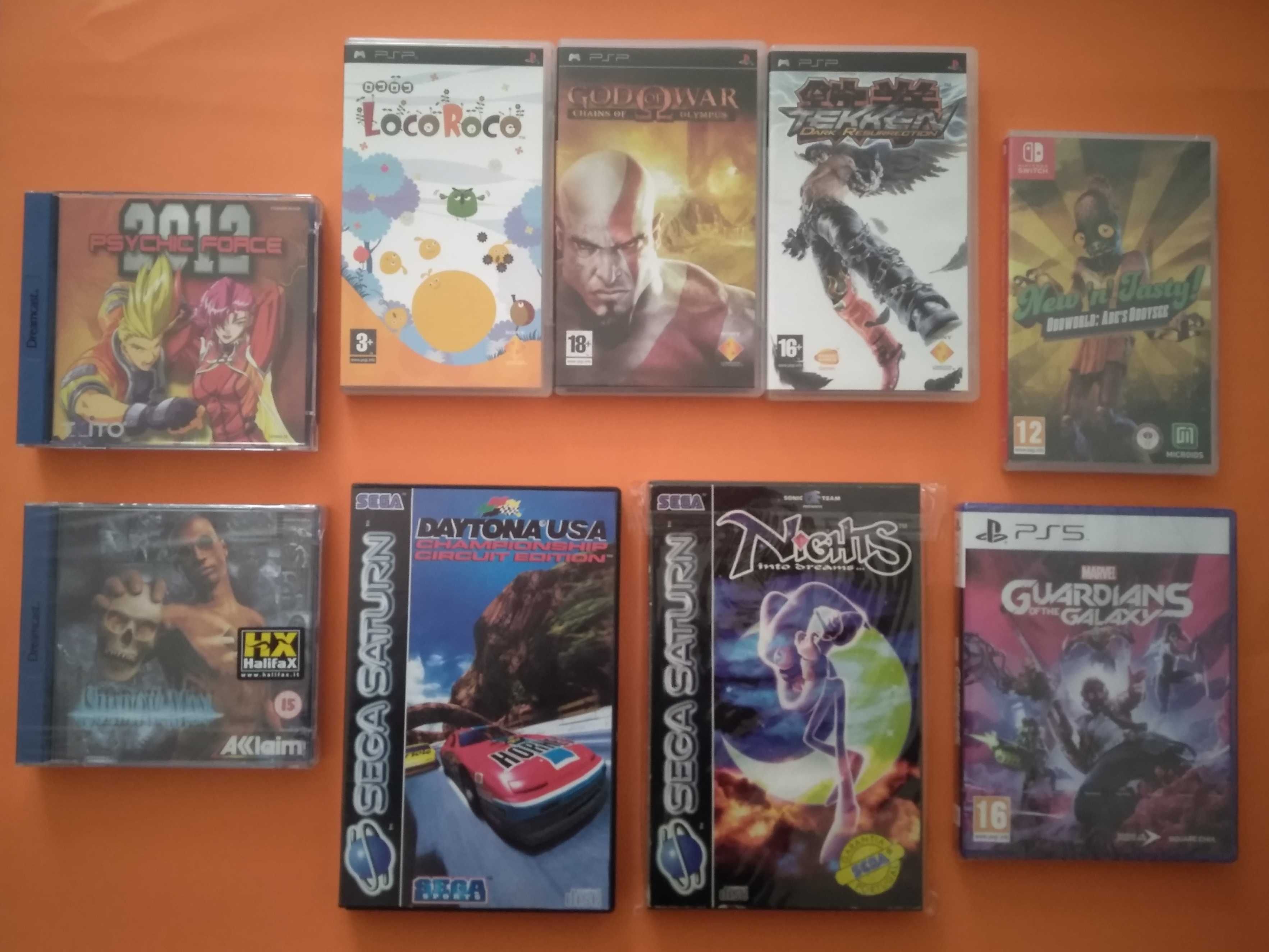 Jogos PSP, PS2, PS3, PS4, Saturn, Dreamcast e Switch para venda