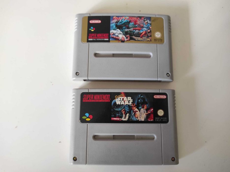Consola Super Nintendo SNES com Dois Jogos e Caixa