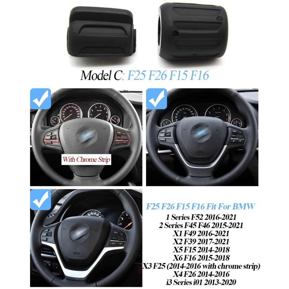 Кнопки руля/круиз BMW F30/32/22/80 F10/07/06/01 F15/16/25/F48 крутилки