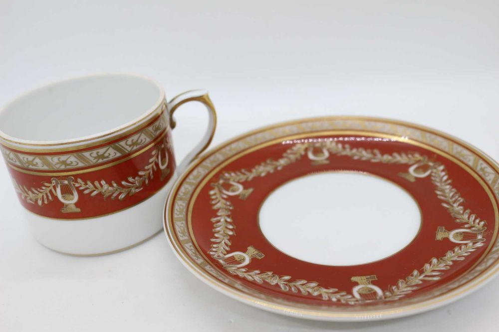 Chávena de Chá Coleção LIRAS Vista Alegre 1980 Pintada à Mão