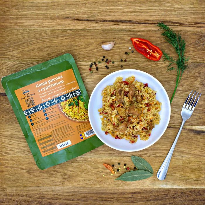 Каша рисова з курятиною 250г