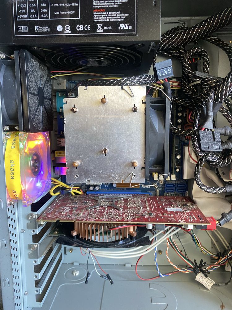Placa mae am3+, amd fx 6300 e 8gb de ram ddr3