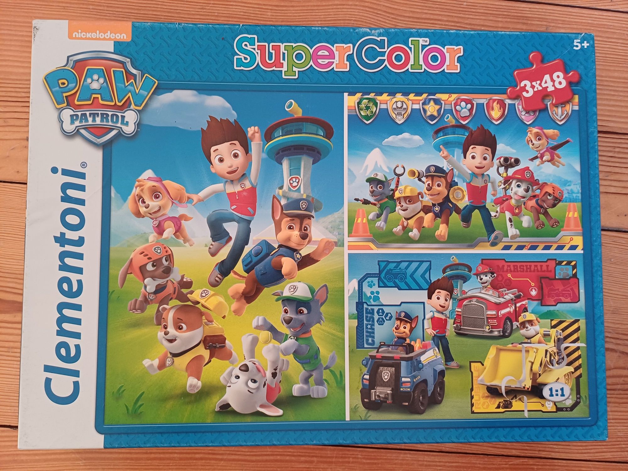 3 Puzzles de 48 peças da Patrulha Pata (Paw Patrol)