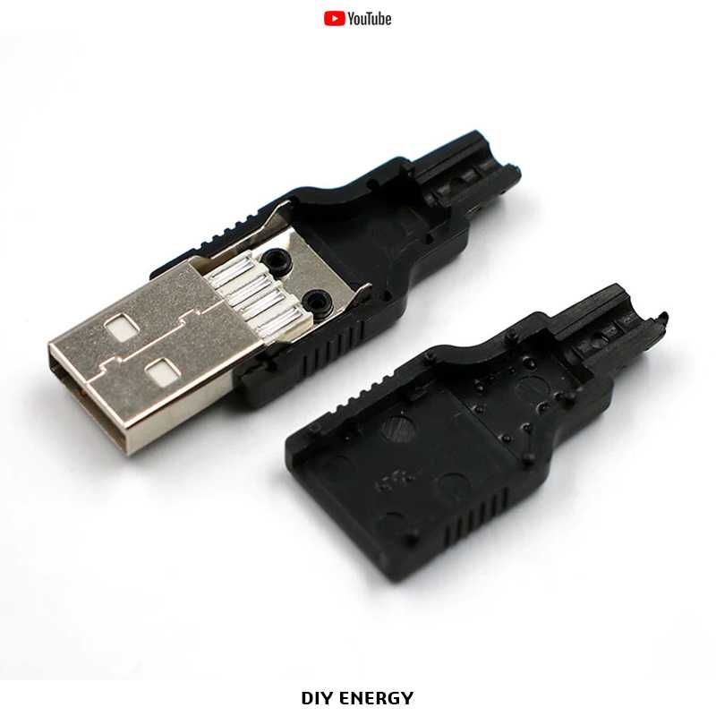 Штекер и Гнездо USB, 4 Pin Разборной
