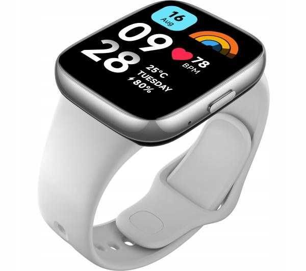 Smartwatch XIAOMI Redmi Watch 3 Active Srebrny Jak Apple Opaska