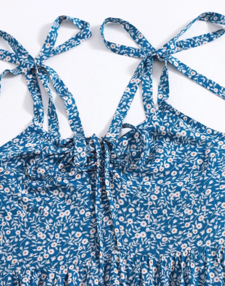 SHEIN letnia sukienka lato plaża wakacje boho floral kwiaty xs ditsy