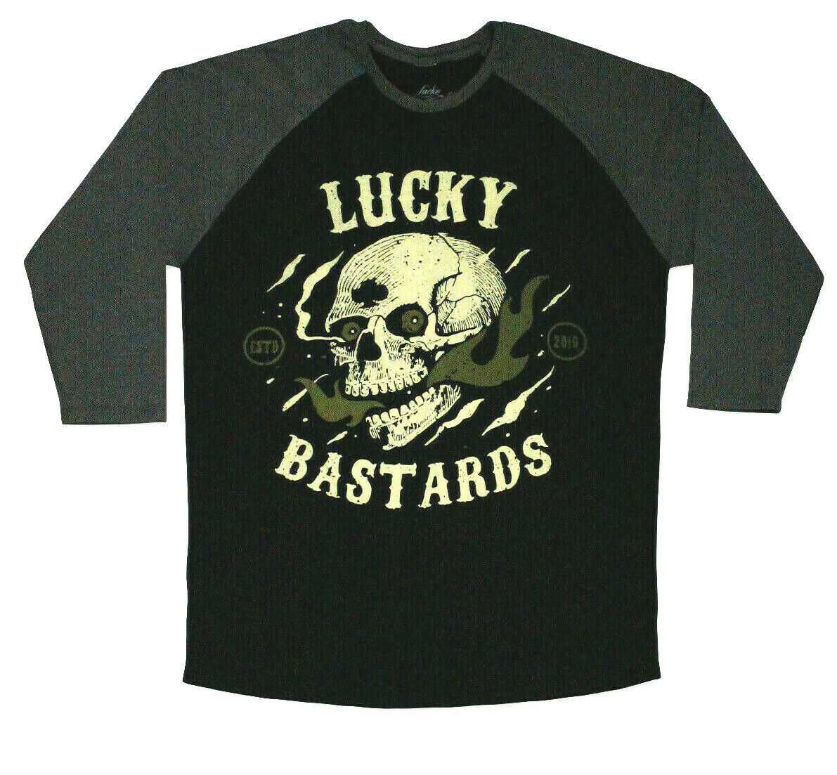 Lucky Bastards, футболки с рукавом 3/4, размер S-XL