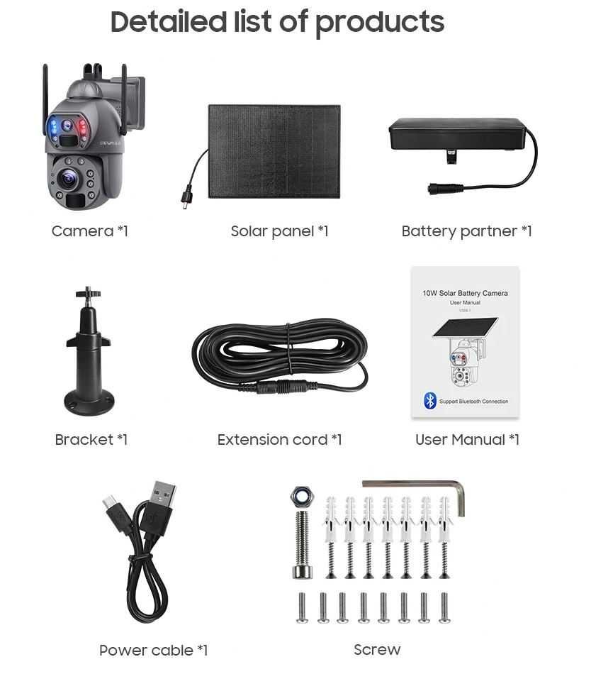 Kamera solarna SHIWOJIA 36x ZOOM 8MP 4G SIM 360 NOWA
