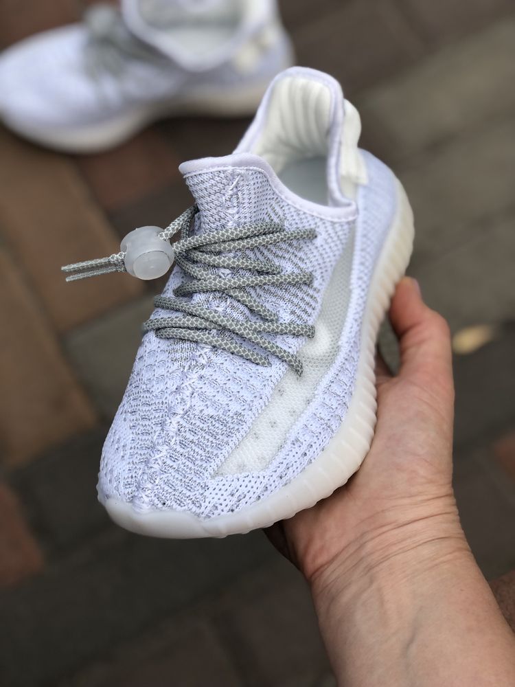 Детские кроссовки Адидас Yeezy Boost 350 Grey White Reflective р.26-35