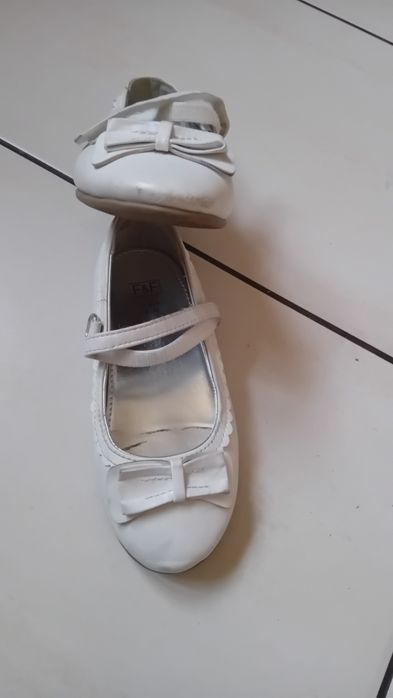 Baleriny białe, komunijne r. 30