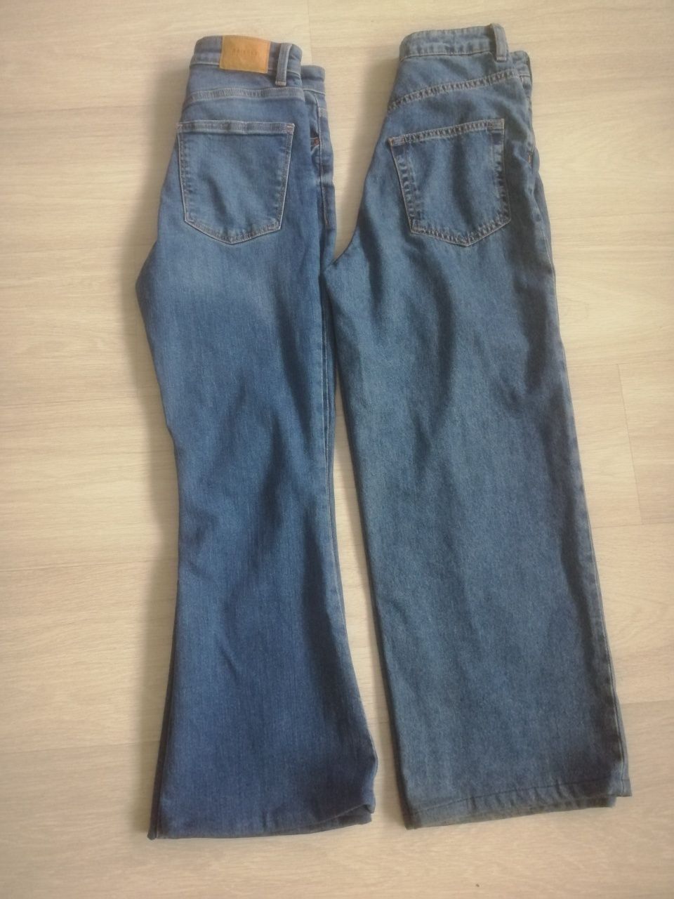 2 pary jeansów szerokie i dzwony