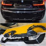 Диффузор заднего бампера BMW G20 M performance  340i + насадки