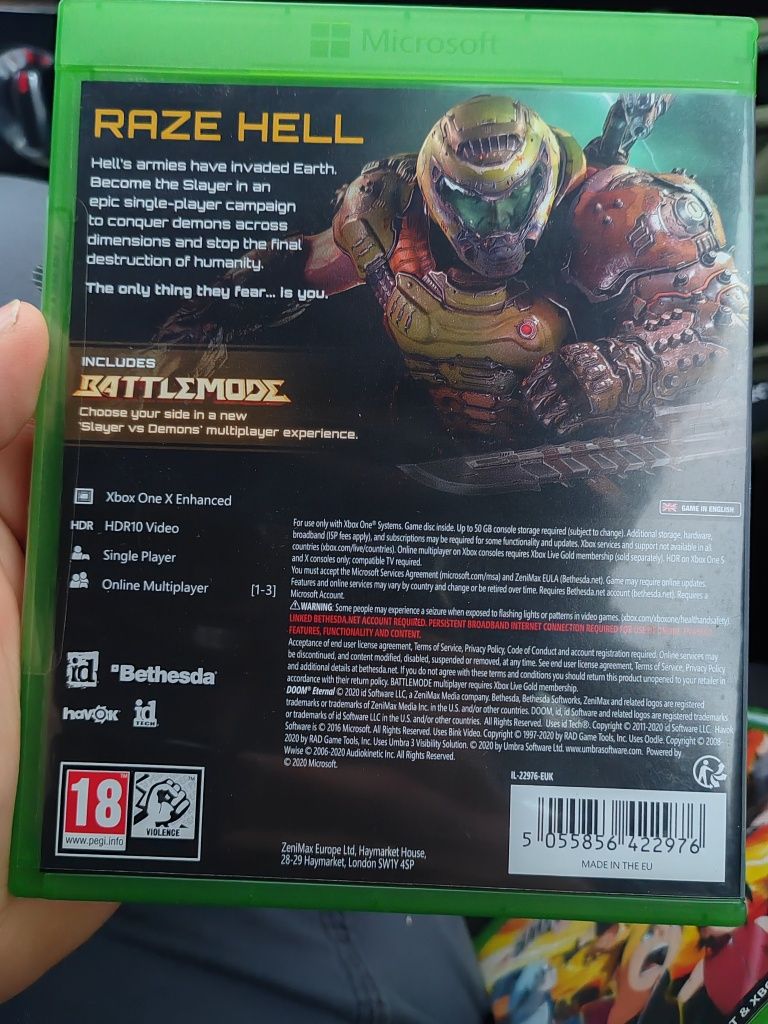 Doom eternal xbox one s x series