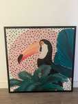 Quadro tucano 80x80 cm