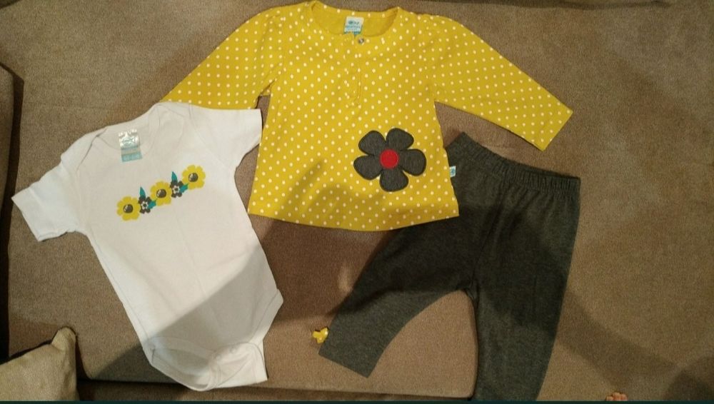 Боді. Кофта. Лосіни. Набір трійка. На 6-9 місяців. Дитячий одяг