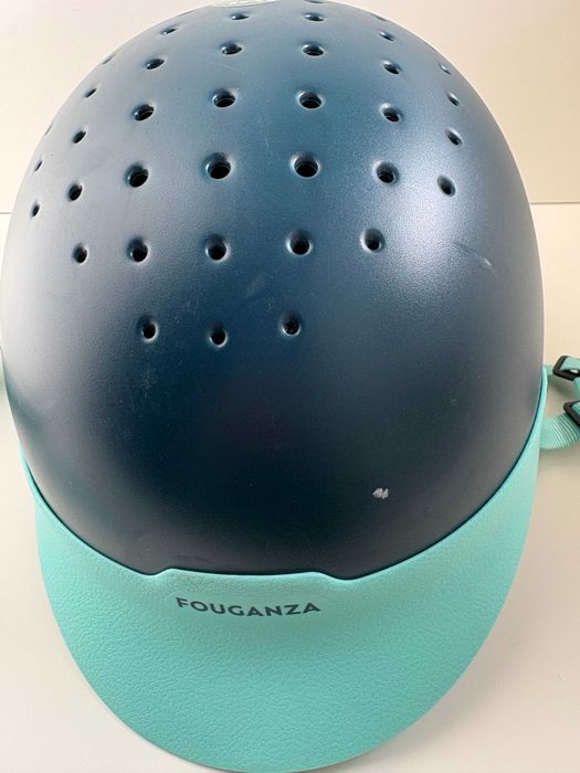 Kask jeździecki dla dzieci Fouganza 100 DECATHLON roz. S 52 - 55 cm