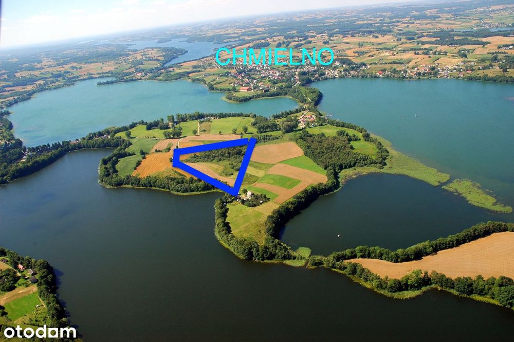 Działka przy jeziorze - inwestycyjna. Tereny rekreacyjne - Chmielno