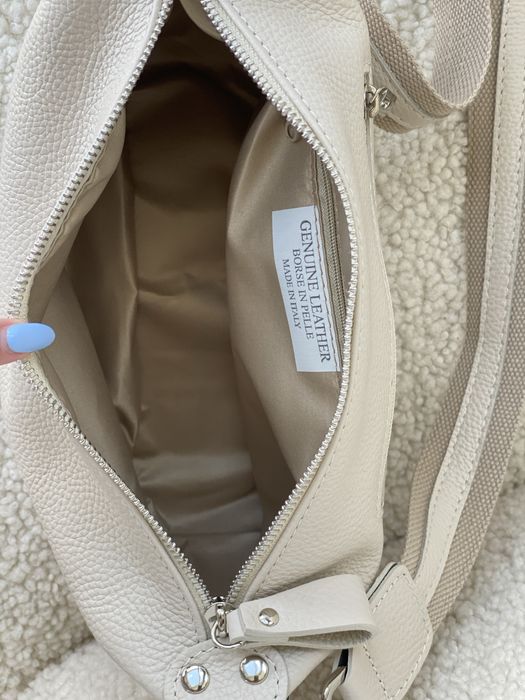 Шкіряна сумка кросбоді бананка італійська. Кожаная кроссбоди Италия