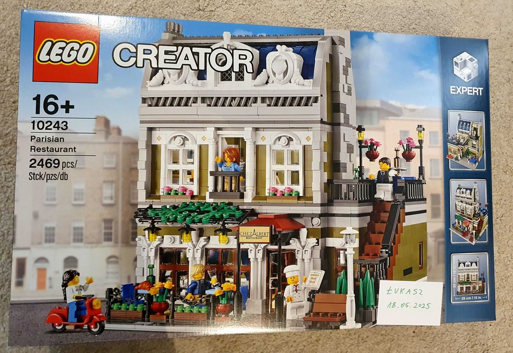 LEGO Paryska Restauracja kamienica modular 10243