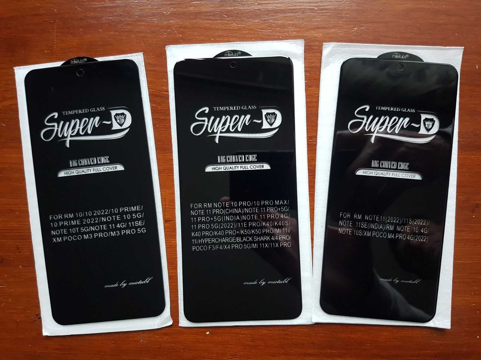 Super D захисне скло Xiaomi Redmi Note 10 11 12 pro гурт