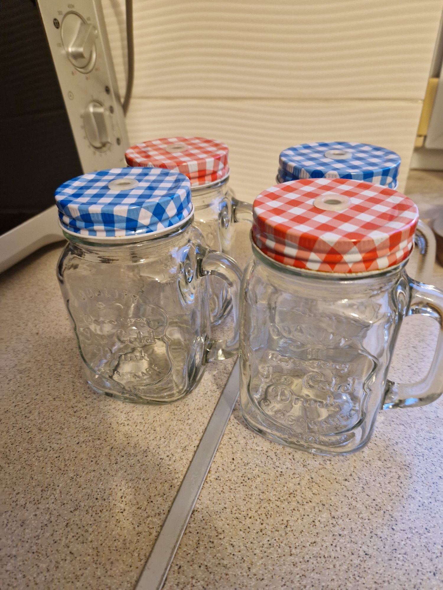 Słoiki na lemoniadę 450ml szklanki - 4 szt. KPL