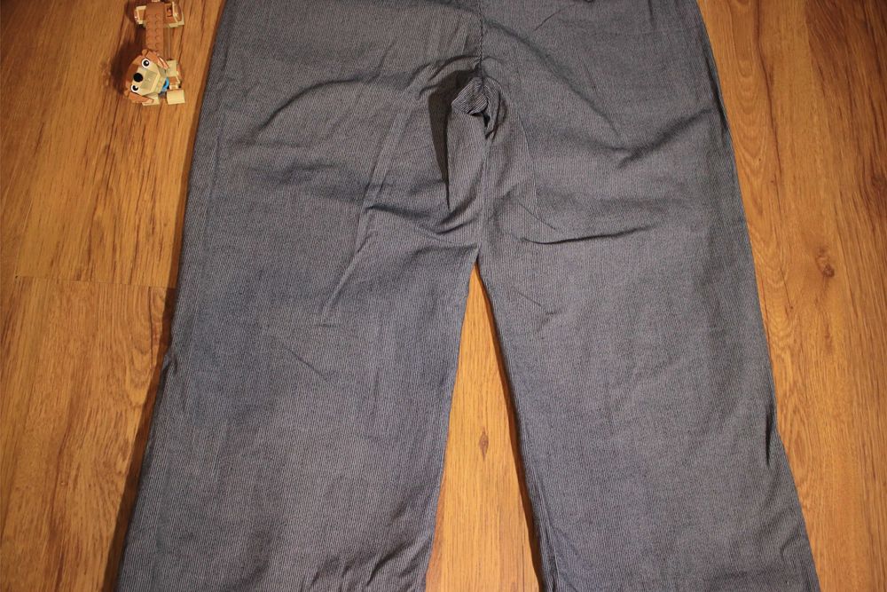 Spodnie Monsoon r. 40 szare eleganckie długie w paski bawełna nowe