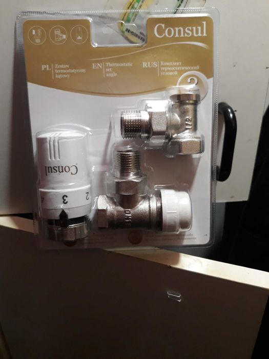 Zestaw termostatyczny kątowy Idmar Consul KNLZTK.1005