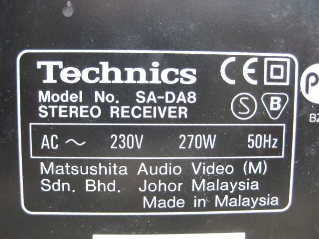 SA-DA8 Technics Wzmacniacz Amplituner / Receiver