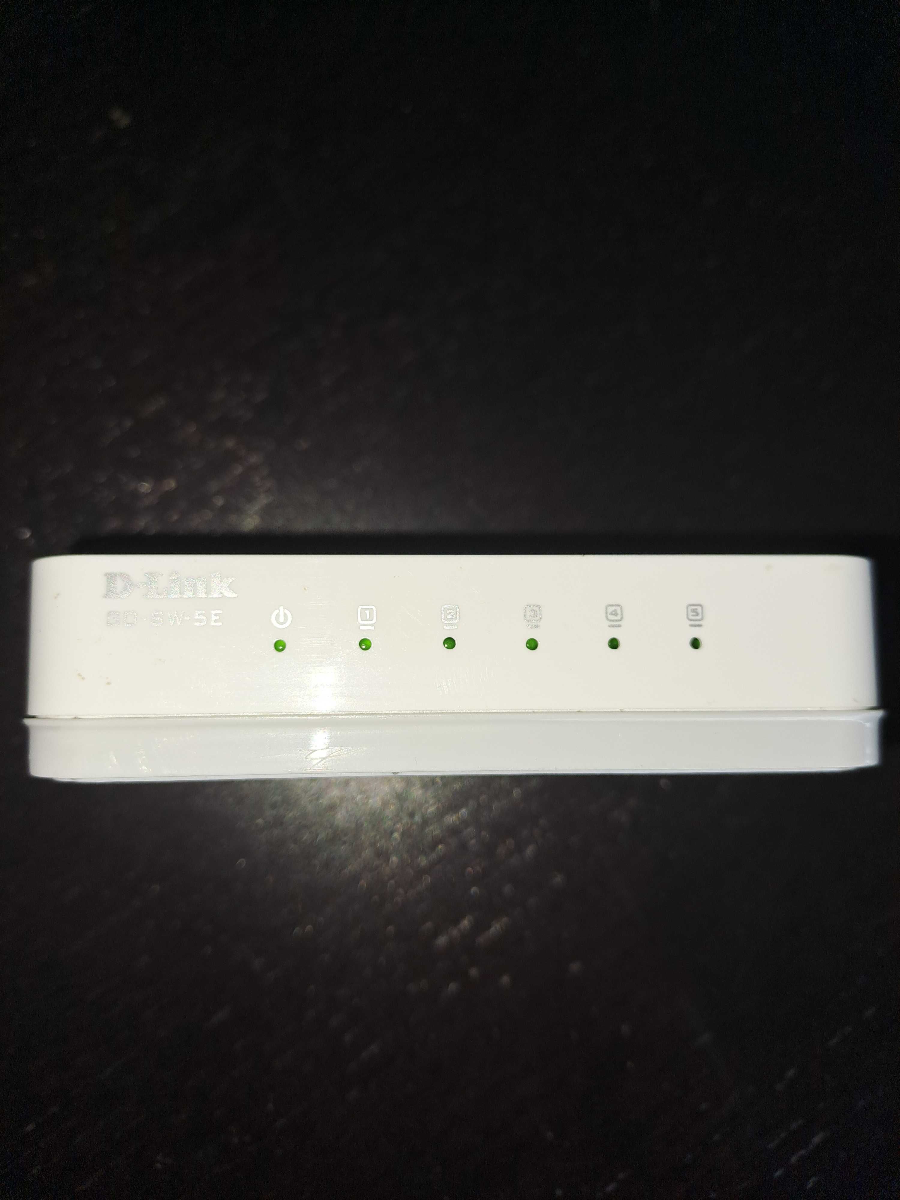 Switch Ethernet Hub 5 portas 10/100Mbps - Como Novo em caixa