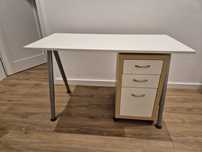 Biurko Ikea regulowane + kontenerek