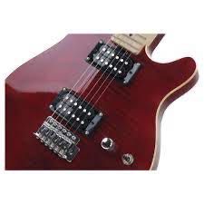 Rocktile Pro MM150-TR gitara elektryczna Przezroczysty Czerwony