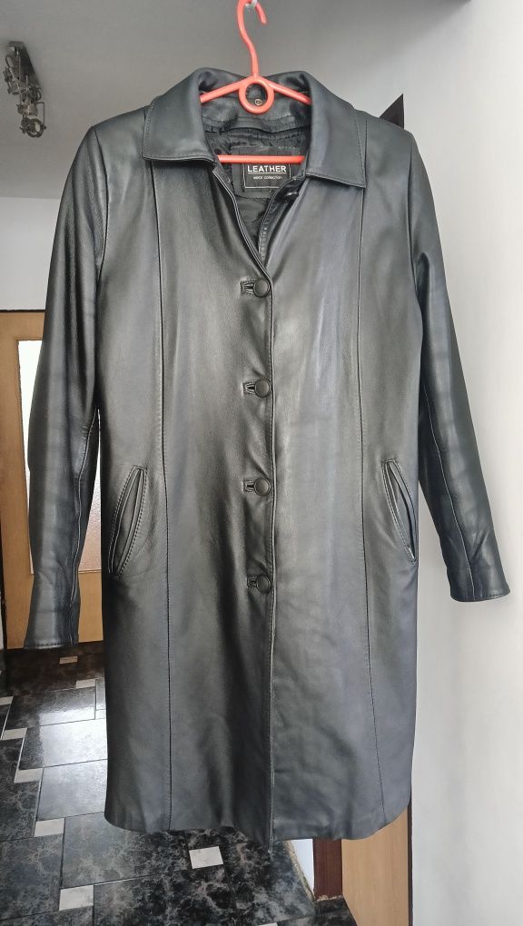 Skórzana kurtka -skóra dłuższa,płaszcz firmy Leather Wear Collection