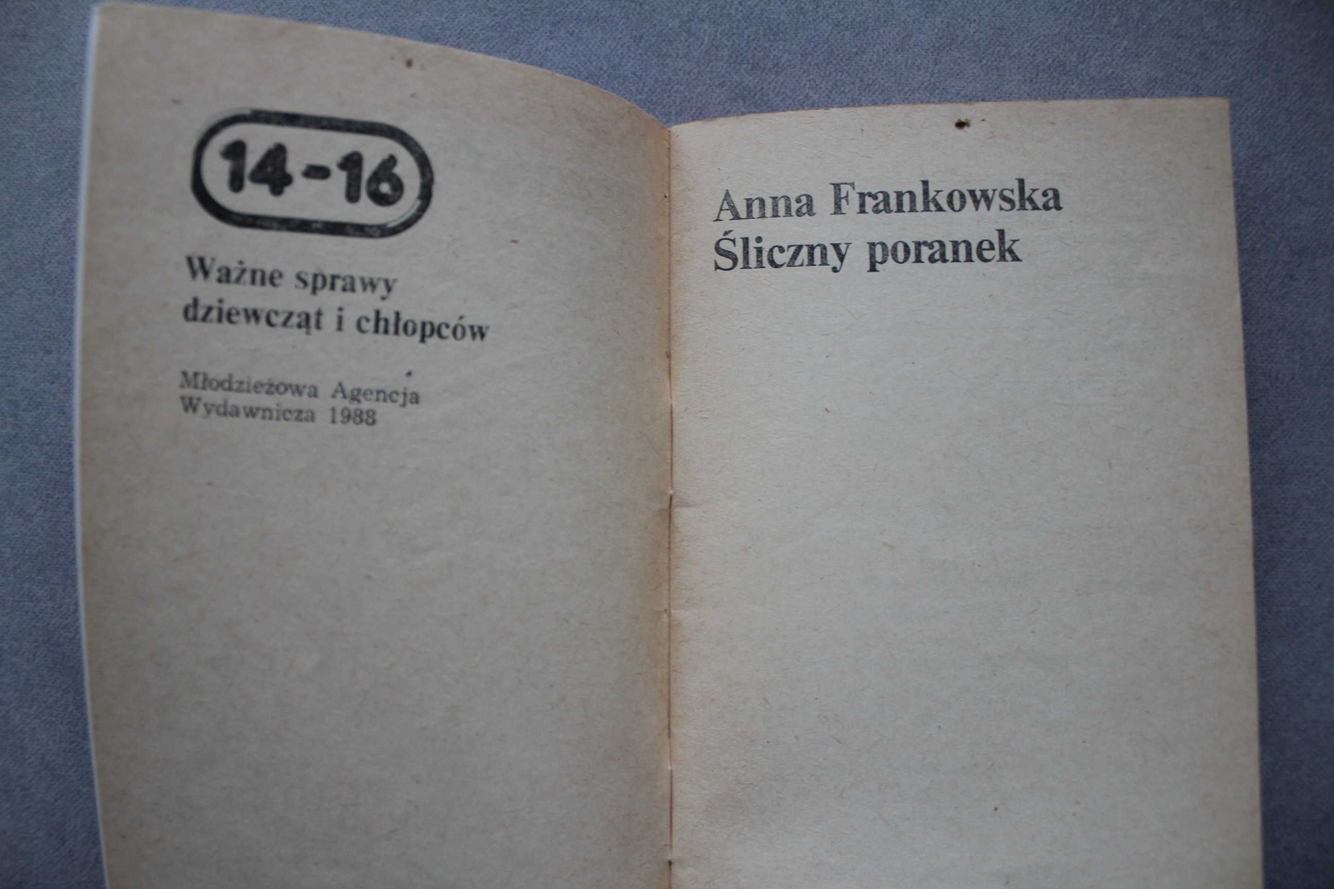 Śliczny poranek Anna Frankowska RSW 1988